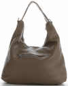 Kožené kabelka shopper bag Genuine Leather zemitá 5521