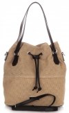 Dámska kabelka shopper bag Vittoria Gotti tmavo béžová V1005