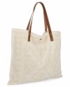 Talianska Kabelka Shopper Bag v Módnych Vzoroch 5887 Béžová