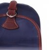Kožené kabelka listonoška Vera Pelle 209 tmavo modrá