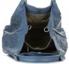 Kožené kabelka shopper bag Vittoria Gotti modrá V8913