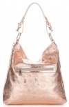 Kožené kabelka shopper bag Vittoria Gotti zlatá V23