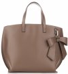 Kožené kabelka shopper bag Vittoria Gotti zemitá V6D BIGzi