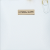 Kožené kabelka listonoška Vittoria Gotti biela V2373