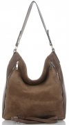 Kožené kabelka shopper bag Vittoria Gotti zemitá V3368