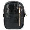 Kožené kabelka listonoška Vittoria Gotti čierna V6208