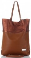 Kožené kabelka shopper bag Vittoria Gotti ryšavá V6538