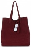 Kožené kabelka shopper bag Vittoria Gotti bordová V205454