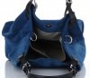 Kožené kabelka shopper bag Vittoria Gotti modrá V90047CH
