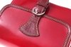 Kožené kabelka listonoška Vera Pelle 207 červená