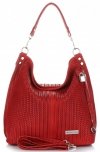 Kožené kabelka shopper bag Vittoria Gotti červená V80051