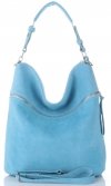 Kožené kabelka univerzálna Genuine Leather svetlo modrá 5577C