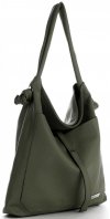Kožené kabelka shopper bag Vittoria Gotti zelená V5701