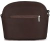 Kožené kabelka listonoška Genuine Leather čokoládová E4098