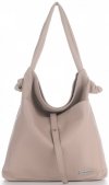 Kožené kabelka shopper bag Vittoria Gotti špinavá ružová V5701