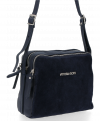 Kožené kabelka univerzálna Vittoria Gotti tmavo modrá V25E
