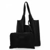 Talianska Kožená Kabelka Shopper Bag s Kozmetickou 165 Čierna