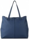 Kožené kabelka shopper bag Vittoria Gotti tmavo modrá V5705