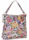 Kožené kabelka shopper bag Vittoria Gotti šedá V5483