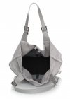 Kožené kabelka shopper bag Genuine Leather svetlo šedá 605