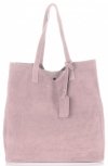 Kožené kabelka shopper bag Vittoria Gotti púdrová ružová V205454