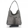 Kožené kabelka shopper bag Roberto Ricci šedá 19145