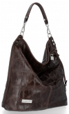 Kožené kabelka univerzálna Vittoria Gotti čokoládová V1579COCO
