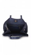 Kožené kabelka shopper bag Vittoria Gotti tmavo modrá V8622