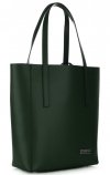 Kožené kabelka shopper bag Vittoria Gotti fľašková zelená V3121