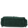 Kožené kabelka listonoška Vittoria Gotti fľašková zelená DB52