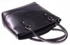 Kožené kabelka listová kabelka Genuine Leather 858(1 čierna