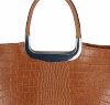 Kožené kabelka kufrík Vittoria Gotti ryšavá VG809