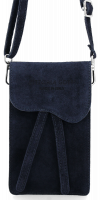 Kožené kabelka univerzálna Vittoria Gotti tmavo modrá V6256C