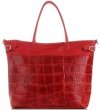 Kožené kabelka shopper bag Vittoria Gotti červená V691622
