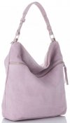 Kožené kabelka univerzálna Genuine Leather ružová 5577C