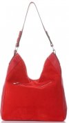 Kožené kabelka shopper bag Vittoria Gotti červená V3368