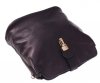 Kožené kabelka listonoška Genuine Leather čierna 217