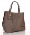 Kožené kabelka shopper bag Vittoria Gotti zemitá V8