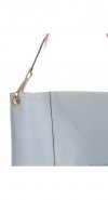 Kožené kabelka shopper bag Genuine Leather svetlo modrá K26
