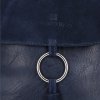 Kožené kabelka batôžtek Roberto Ricci tmavo modrá 19137