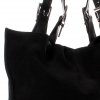 Kožené kabelka shopper bag Genuine Leather čierna 605