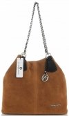 Kožené kabelka shopper bag Vittoria Gotti ryšavá V3081