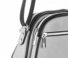 Kožené kabelka listonoška Genuine Leather svetlo šedá 5100