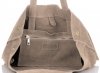 Kožené kabelka shopper bag Vera Pelle béžová A19