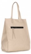 Kožené kabelka shopper bag Vittoria Gotti béžová V8622