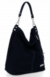 Kožené kabelka univerzálna Vittoria Gotti tmavo modrá VG42