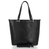 Kožené kabelka klasická Vittoria Gotti čierna V2395