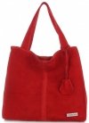 Kožené kabelka shopper bag Vittoria Gotti červená V501