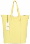 Dámska kabelka shopper bag Vittoria Gotti limetková V693248