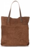 Kožené kabelka shopper bag Vittoria Gotti hnedá V8267
